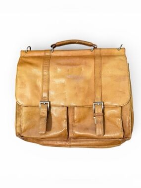 Wilson’s Leather Briefcase Shoulder Bag Double Pockets Laptop Bag